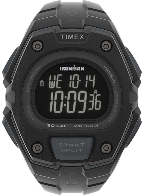 Orë dore për meshkuj Timex Ironman Triathlon TW5M48600, e zezë