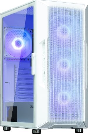 Куќиште за компјутер Zalman I3 Neo ARGB, бело, Midi Tower