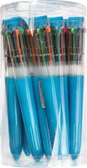 Stilolaps Hasta Automatic Pens, 10 ngjyra, trup shumëngjyrësh