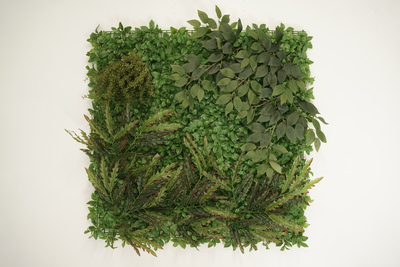 Lule artificiale Verde Decor, murale me gjelbërim, 100x100 cm