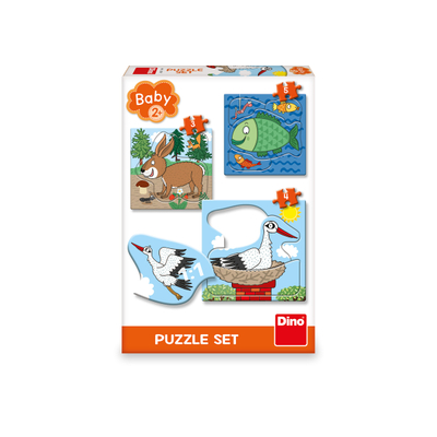 Puzzle Dino Animals, 3-5 pjesë, 2+ vjeç