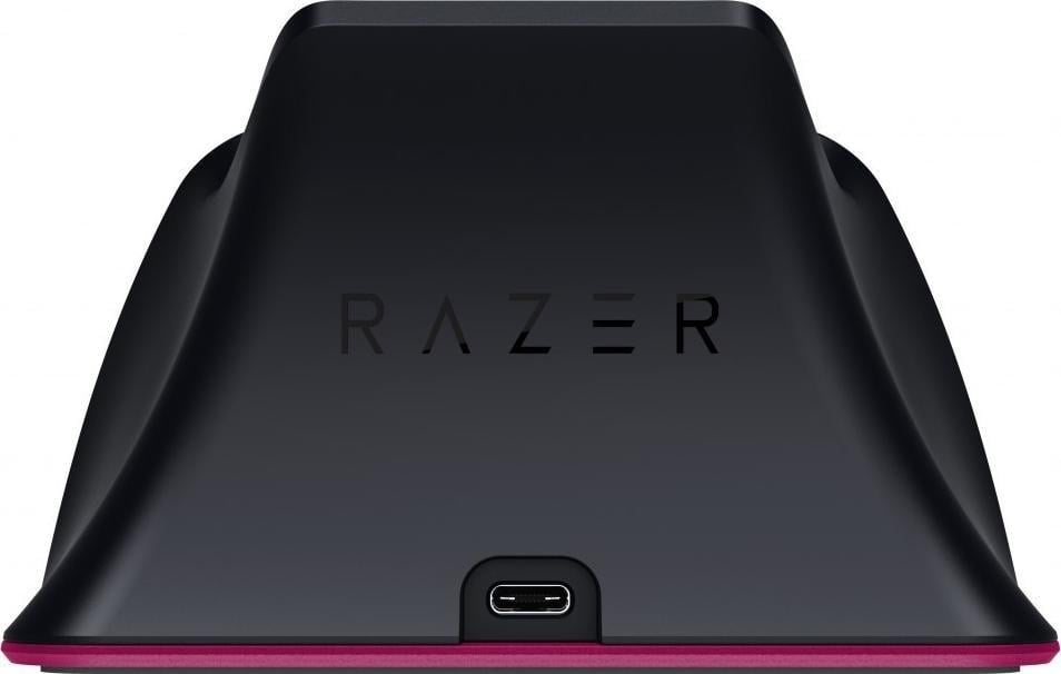 Stacion karikimi për kontroller PS5 Razer DualSense, i zi/rozë