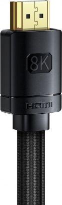 Kabllo Baseus HDMI - HDMI, e zezë, 3 m