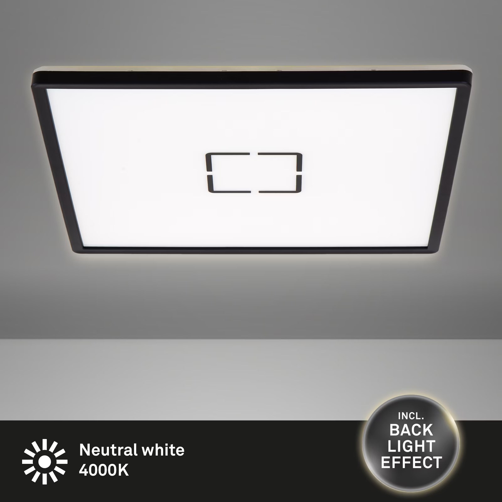 Ndriçues Briloner Slim LED Panel 42 cm 1x22W 3000lm, i zi