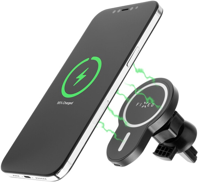 Mbajtëse FIXED Maglick, MagSafe, 15W, e zezë