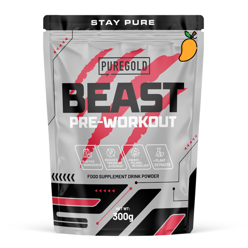 Suplemente Puregold BEAST PRE-WORKOUT, Mango, 300g