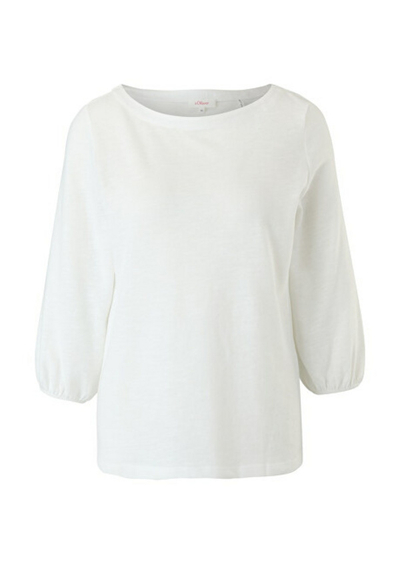Bluzë S.Oliver Regular Fit, e bardhë