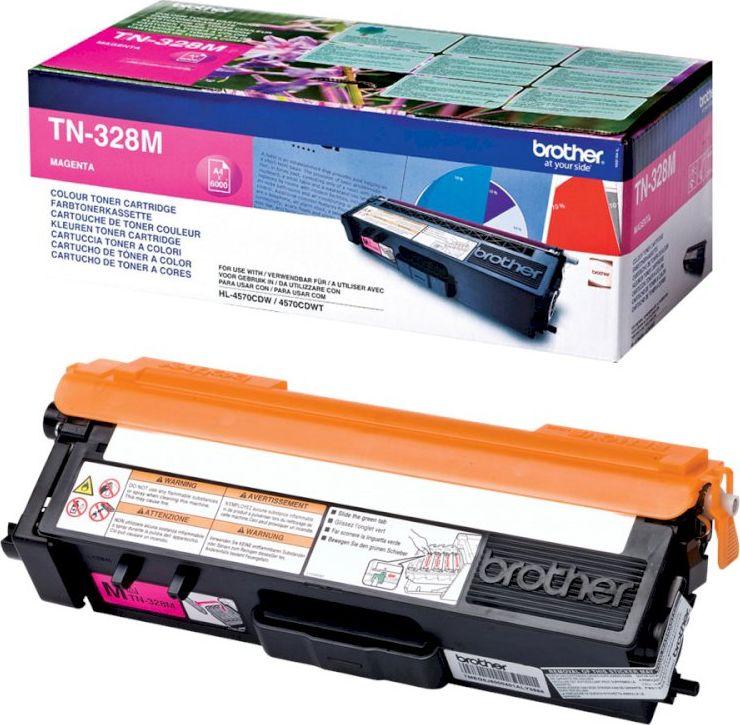 Toner i purpurt Brother TN-328M