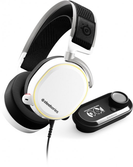 Kufje STEELSeries Arctis Pro + GameDac, me kabllo, të bardha, të zeza
