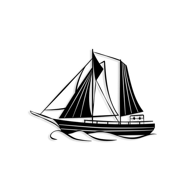 Dekor metalik Decortie Sail, (55 x 40cm)