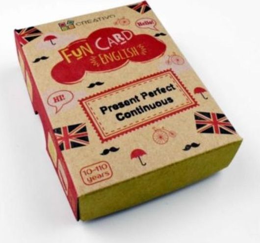 Karta edukative Creativo Fun Card Present Perfect Continuous