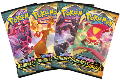 Lojë me karta Pokémon TCG: Sword and Shield Darkness Ablaze (10 karta) + 10 karta falas