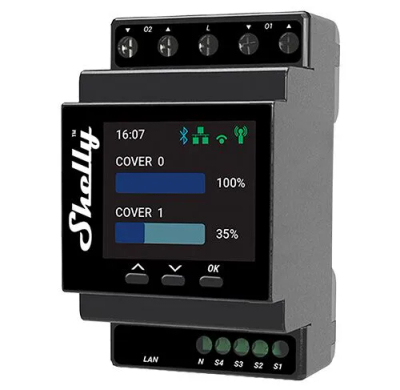 Ndërprerës inteligjent Shelly Pro Dual Cover / Shutter PM