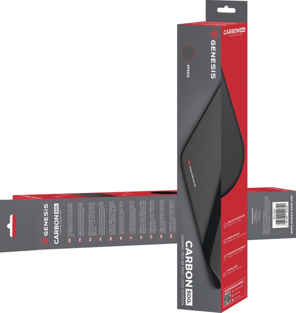 Mauspad Genesis M12 Midi, i zi