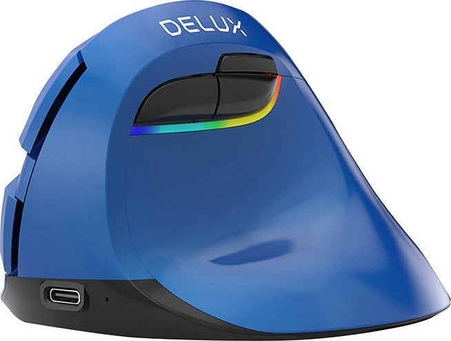 Maus Delux M618, wireless, Bluetooth, USB, i kaltërt Maus Delux M618, wireless, Bluetooth, USB, i kaltërt