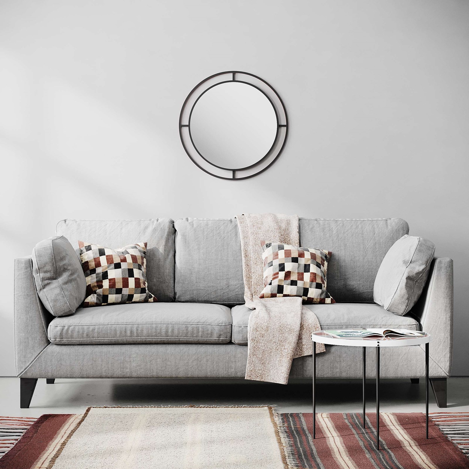 Pasqyrë muri Decortie 55 cm, e zezë
