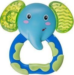 Lodër masazhuese për dhëmbë Akuku Rattle - Elefant, e kaltër