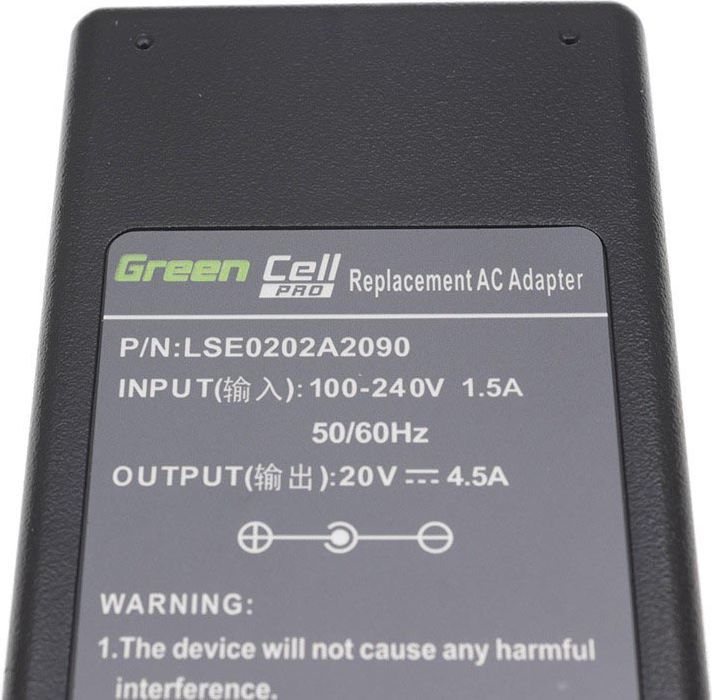 Adapter Green Cell për laptop (LSE0202A2090)