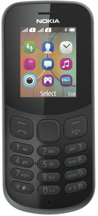 Celular Nokia 130, 1020 mAh, 32GB, e zezë