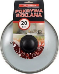 Kapak për tigan SKK Stiklinis, 20 cm, transparent