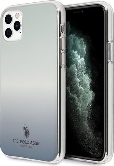 Mbrojtëse U.S. Polo ASSN Gradient Pattern Collection për iPhone 11 Pro Max, e kaltër