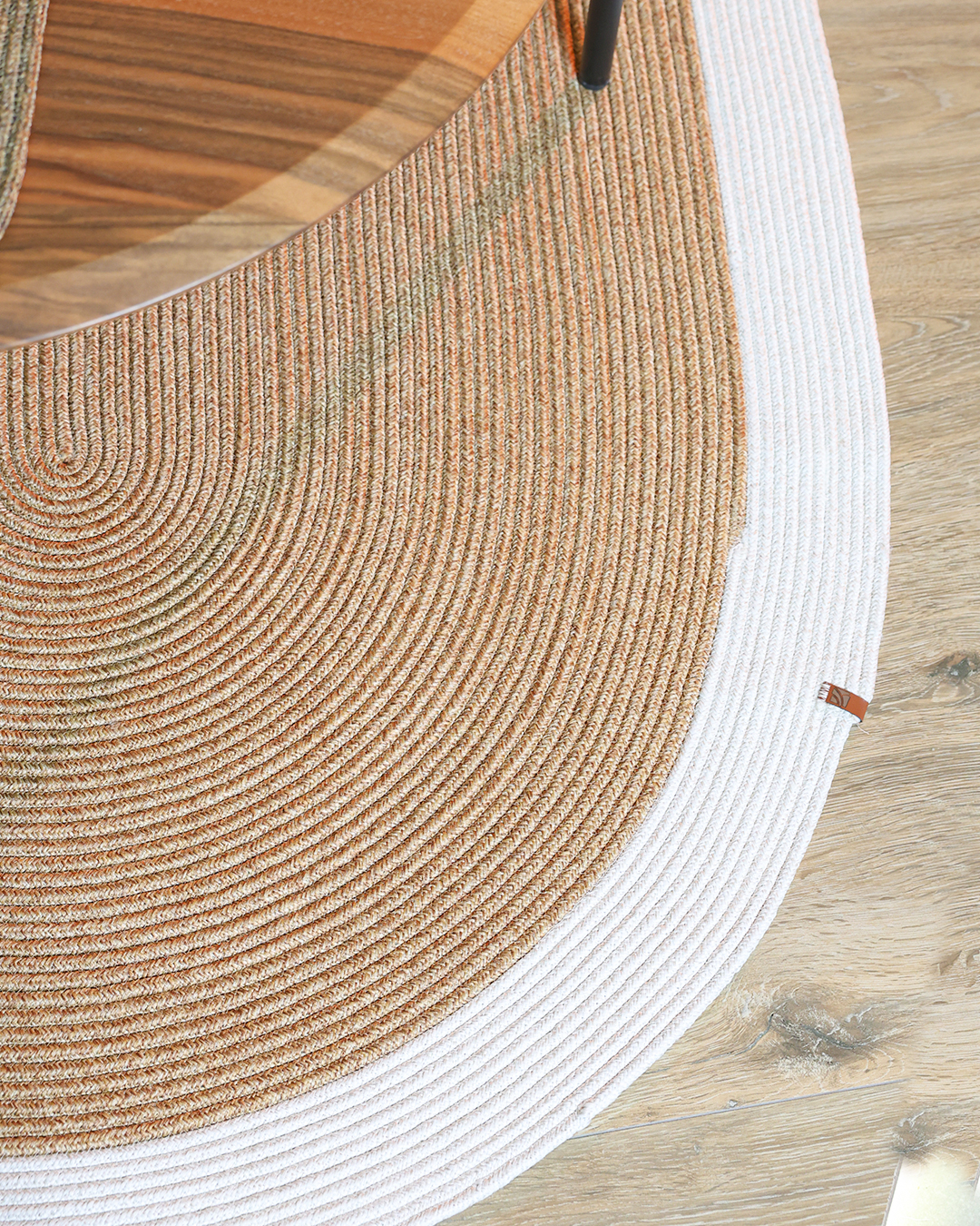 Tepih Nesa Home Handmade bamboo, 120x180, kafe/bardhë