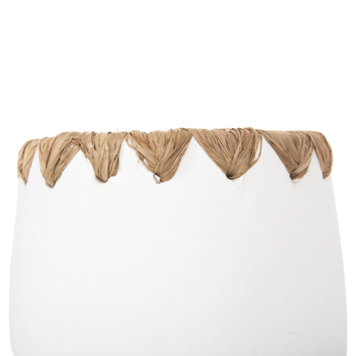 Vazo dekorative Φ13×16 Hcm (HM4369), bardhë