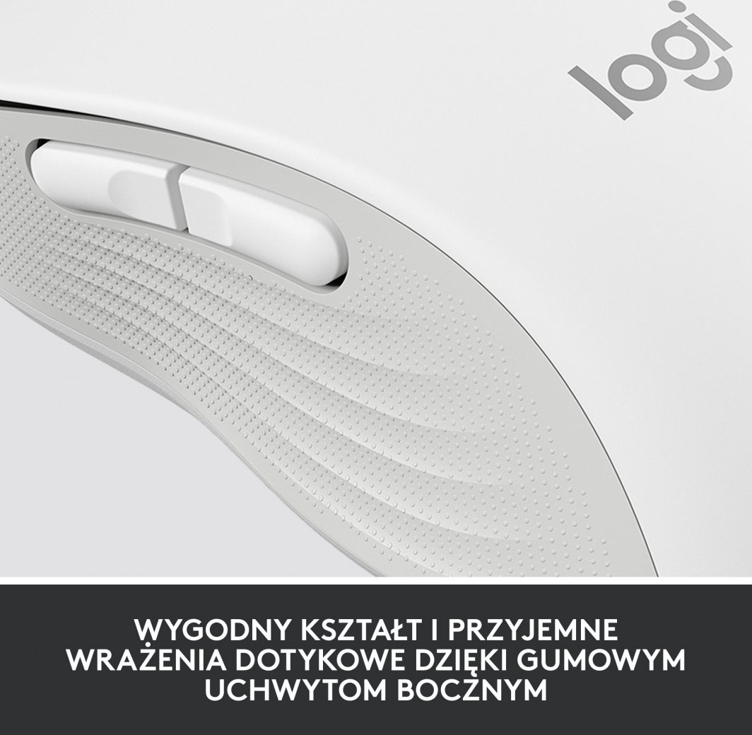 Maus Logitech M650, wireless, Bluetooth, USB, i bardhë dhe i hirt