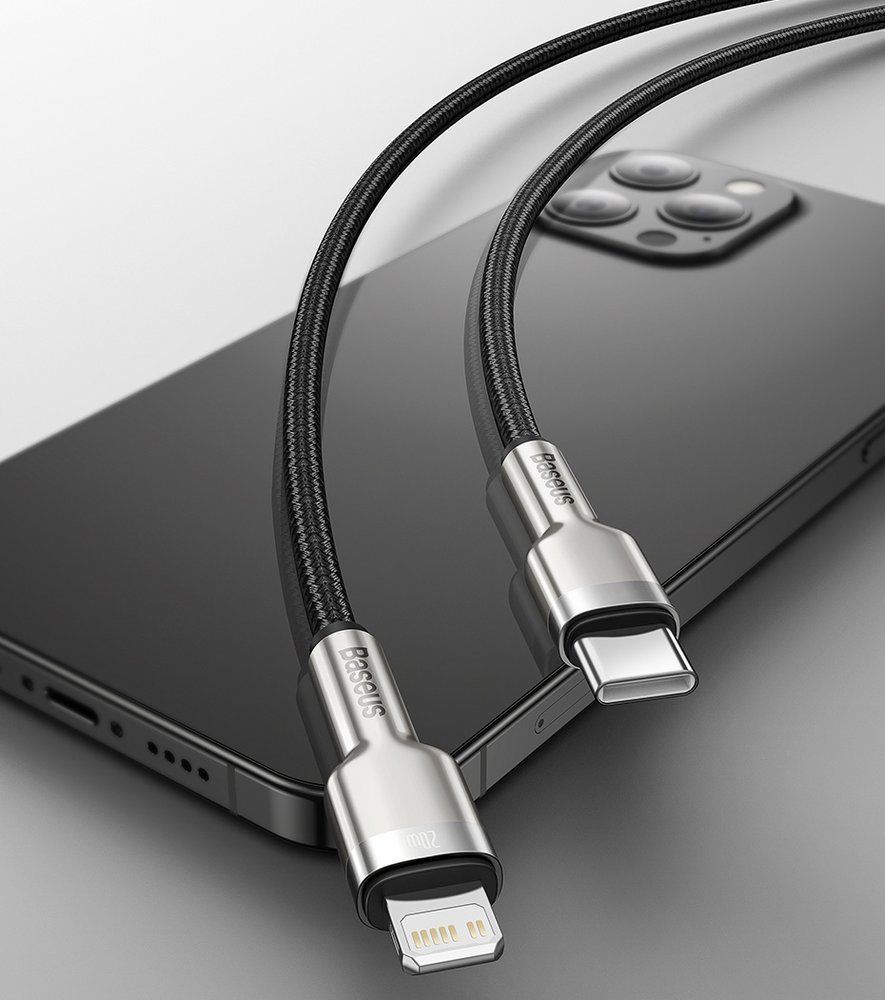 Kabllo Baseus USB-C - Lightning, vjollcë