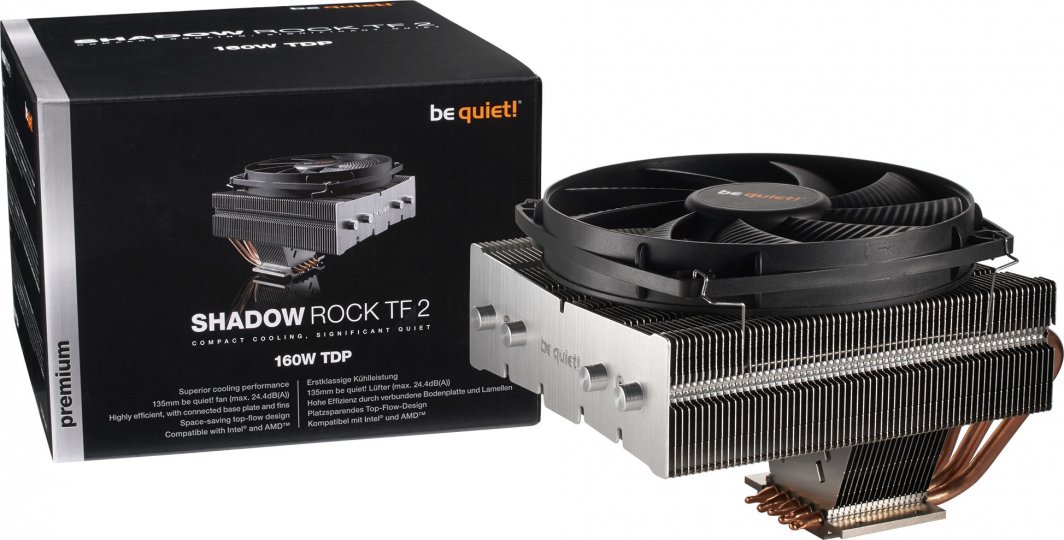 Ftohës i CPU be quiet! Shadow Rock TF2 (BK003), 160 W, e zezë