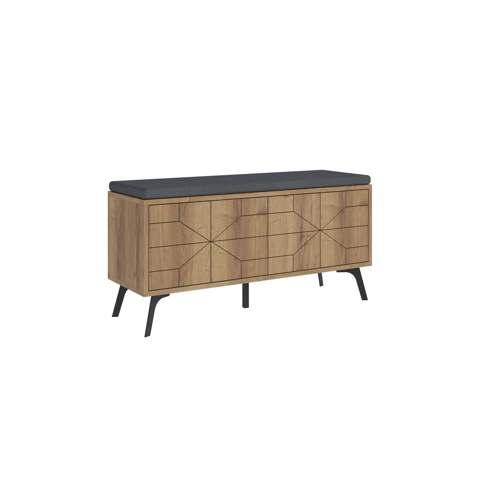 Stol për koridor Decortie Dune 55x107x35cm, kafe