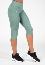 Monroe Cropped Leggings - Green, L