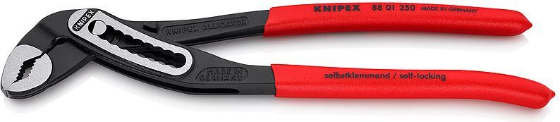 Pinca Knipex për tuba uji, 50mm, të kuqe / zeza (88 01 250) Pinca Knipex për tuba uji, 50mm, të kuqe / zeza (88 01 250)
