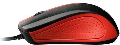 Maus C-Tech WM-01R, me kabllo, USB, i zi dhe i kuq