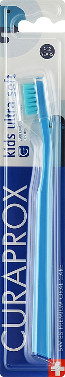 Brushë e dhëmbëve Curaprox kids ultra soft 4-12, e kaltër