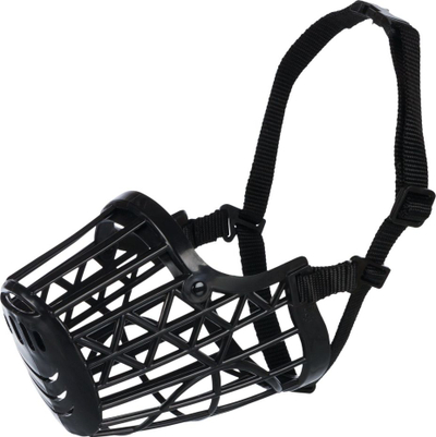 Maskë për qen Trixie plastike, 20cm, e zezë