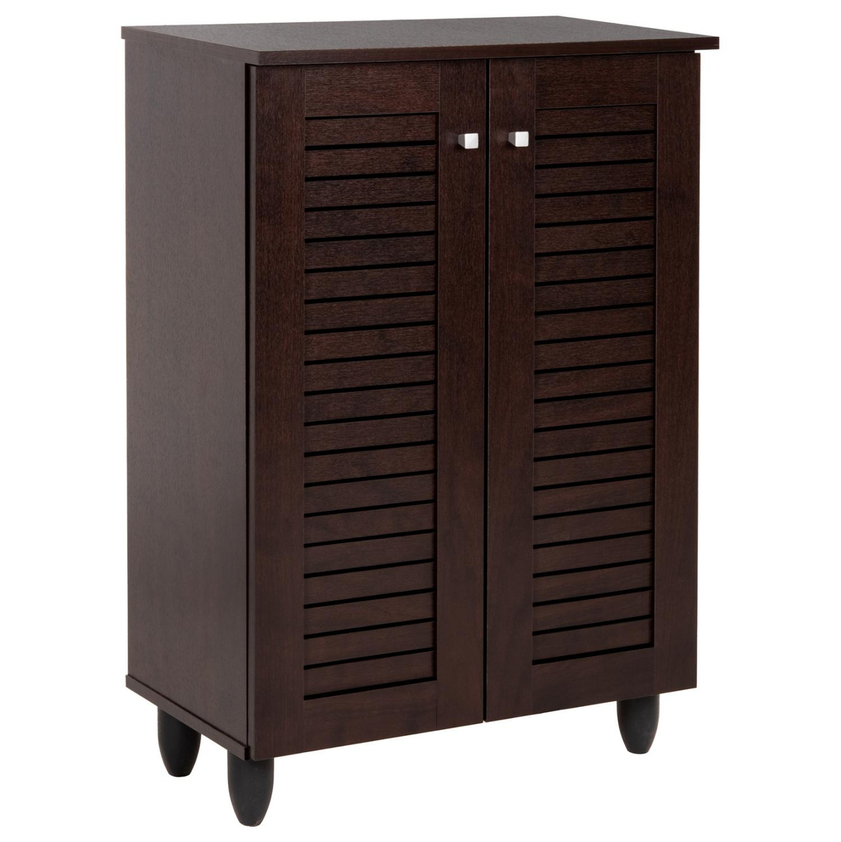 Raft për këpucë Prolly melamine wenge 2-dyersh 4 rafte 60×34×88 cm (HM9608.01)
