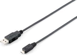 Equip USB 2.0 Кабел Тип А Машки до Микро-Б Машки, 1.0 м