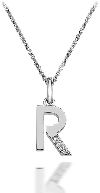 Hot Diamonds Иницијал R Стерлинг Сребрен Микро Привезок DP418 со Дијаманти