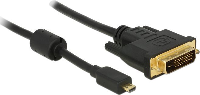 Kabllo DELOCK HDMI Micro DVI-D 2m (83586), e zezë Kabllo DELOCK HDMI Micro DVI-D 2m (83586), e zezë