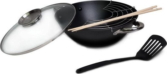 Tenxhere me kapak Kamille, 32 cm, e zezë