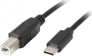 Kabllo USB Lanberg, USB-C (M) -USB-B (M), 3.0m, e zezë Kabllo USB Lanberg, USB-C (M) -USB-B (M), 3.0m, e zezë