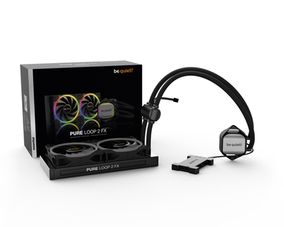 Ftohës me ujë Be quiet! Pure Loop, 12 cm, i zi