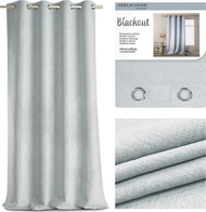 Perde AmeliaHome BLACKOUT LAMARI, 140x250cm, e argjendtë Perde AmeliaHome BLACKOUT LAMARI, 140x250cm, e argjendtë