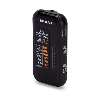 Radio Mini me Zë Hyperbass dhe Kufje AIWA R-22