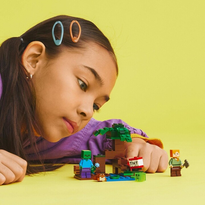 Set LEGO® Minecraft 21240 Swamp Adventure, 65 pjesë