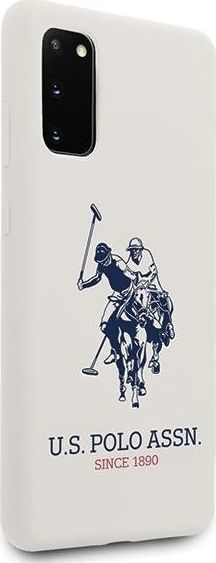 Mbrojtëse US Polo USHCS62SLHRWH për Galaxy S20 G980, e bardhë