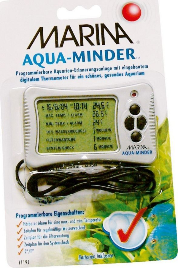 Termometër multi funksional për akuarium Marina Termometër multi funksional për akuarium Marina