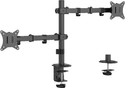 Mbajtëse tavoline për 2 monitorë Gembirdderi MA-D2-03, 32", e zezë