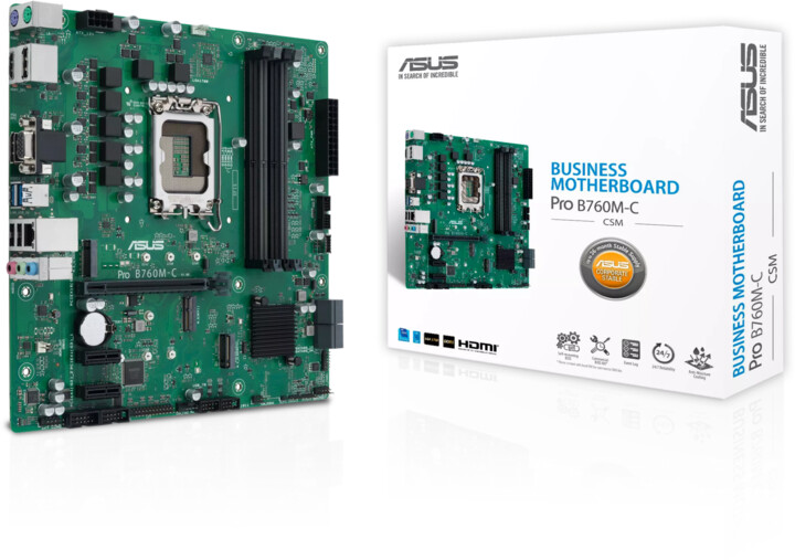Матична плоча ASUS PRO B760M-C-CSM - Intel B760